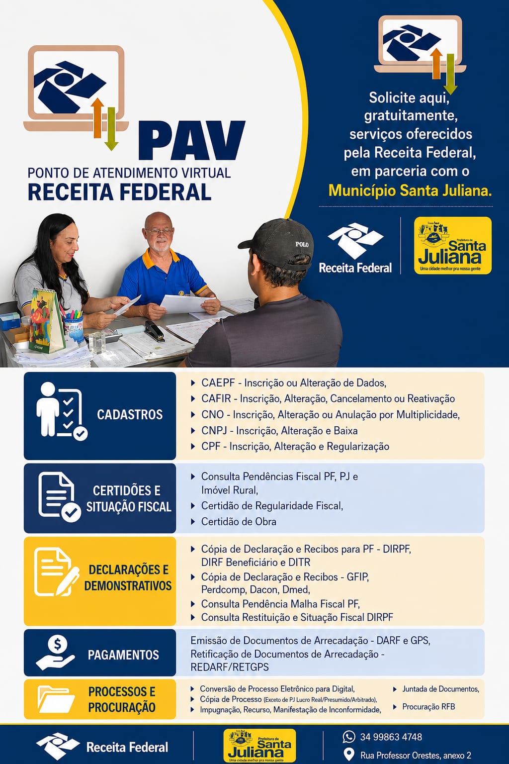 PAV – Ponto de Atendimento Virtual da Receita Federal