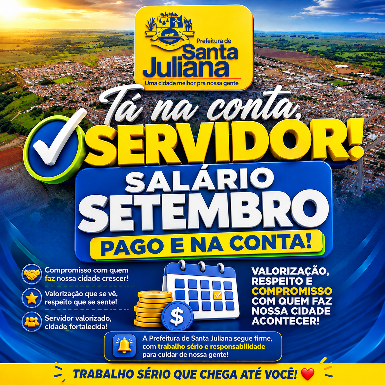 Tá na conta, servidor!